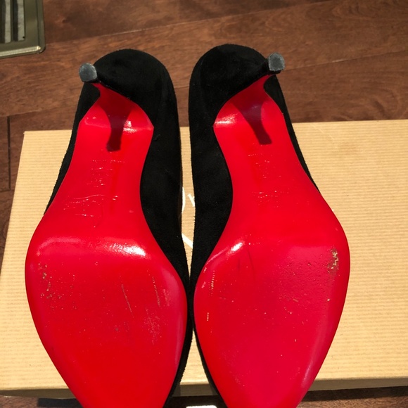Christian Louboutin black velvet heels - Picture 2 of 6